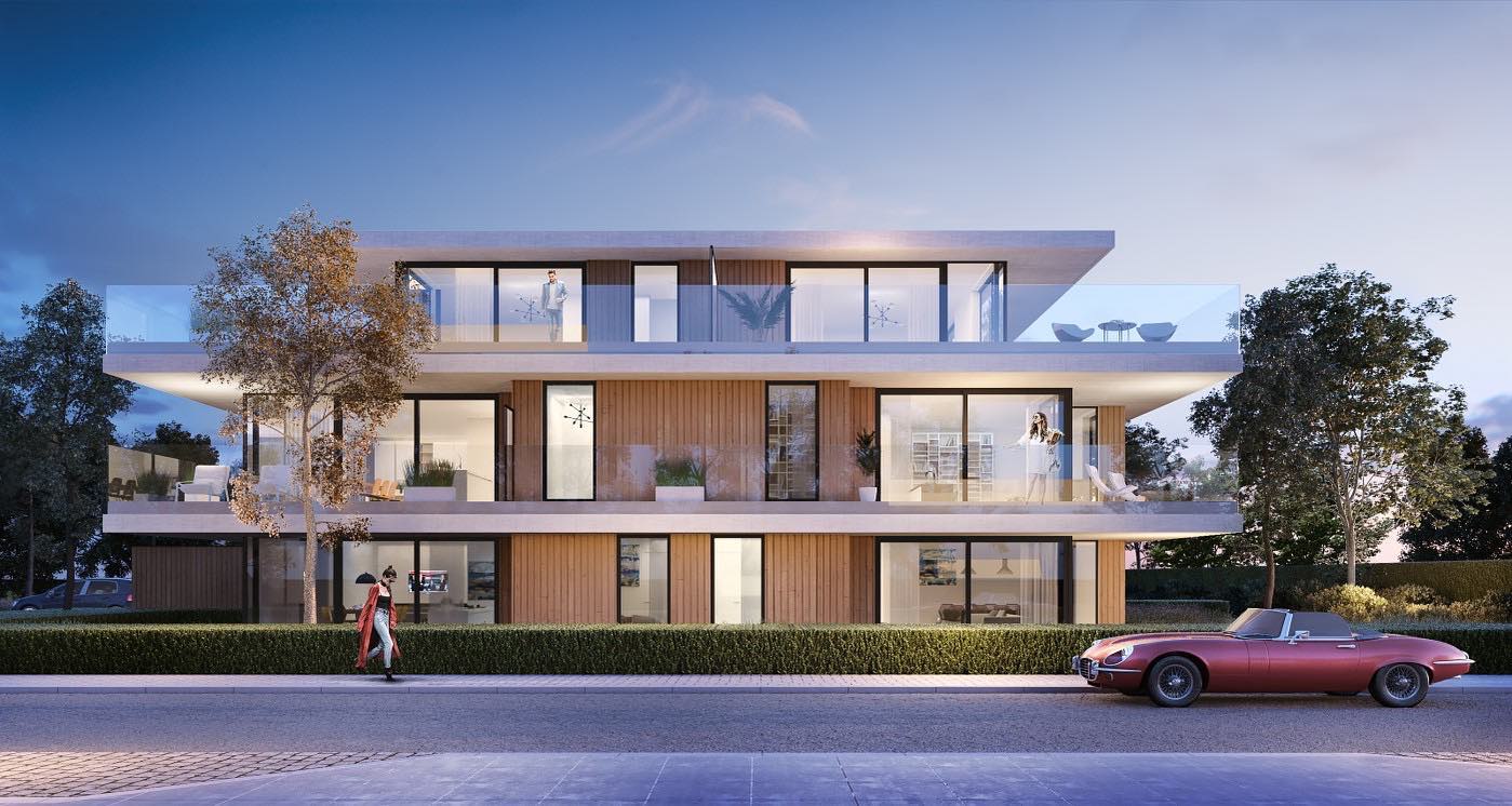 Nieuwbouw meergezinswoning Kortemark - Architect Geert Berkein @berkeinarchitects - Ontwikkelaar Ascot RECON Bouw